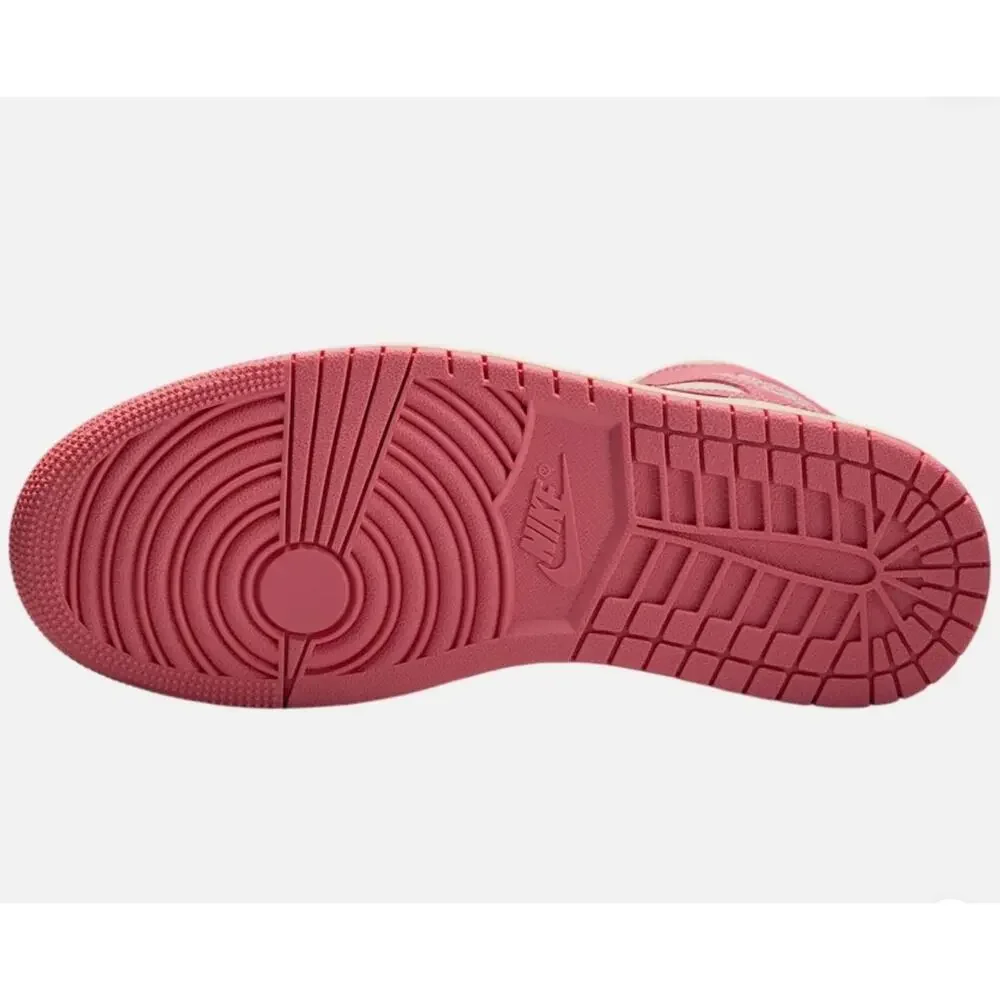 Size 6 - Women's Nike Air Jordan 1 Mid Sail/Pink Salt-Guava Ice BQ6472-109